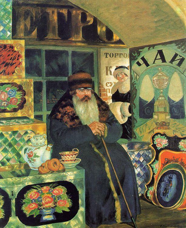 Merchant Chest Maker, Boris Kustodiev